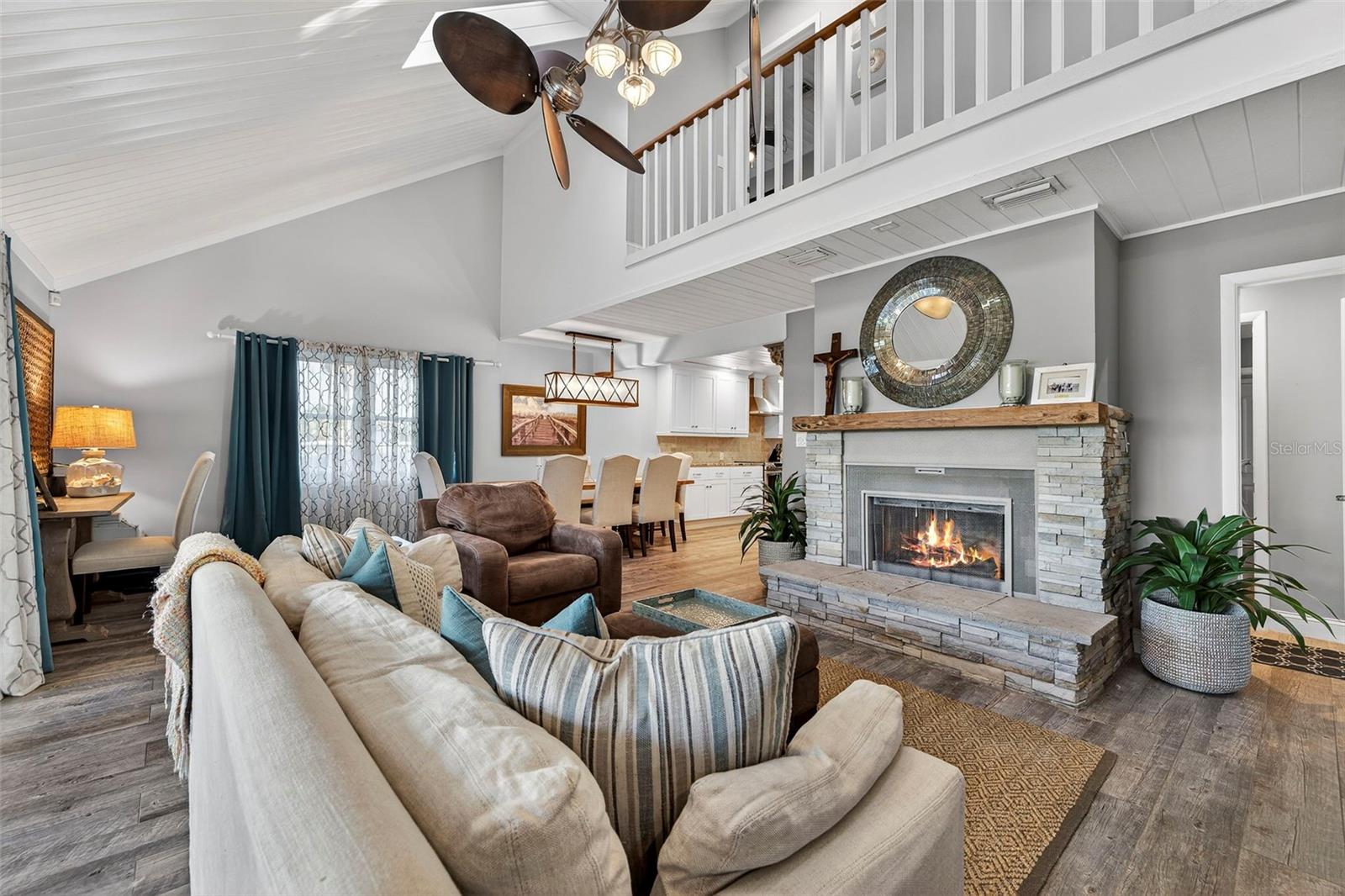 Wood Burning Fireplace