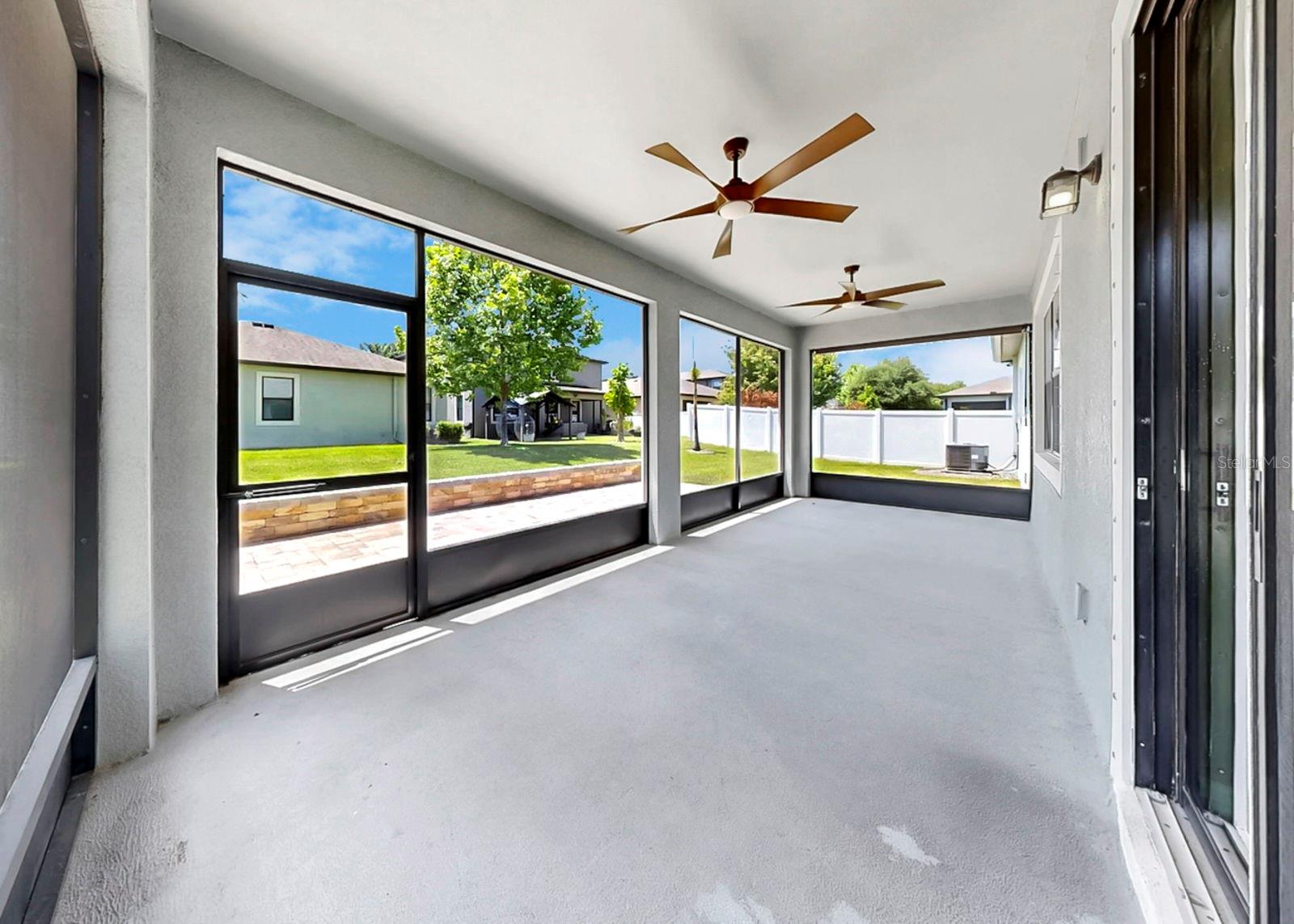 Extended screened lanai