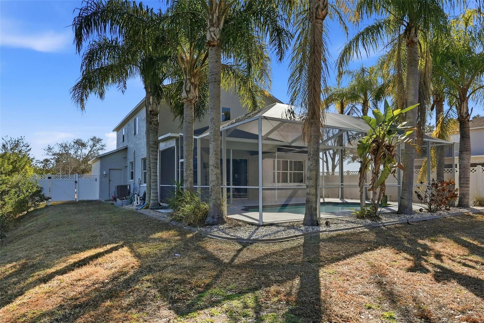 Side view of the lot