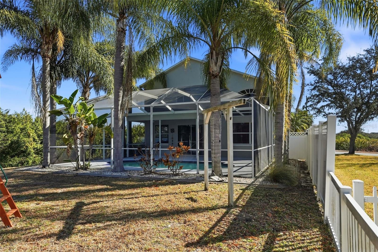 Another view of the lot and pool area.