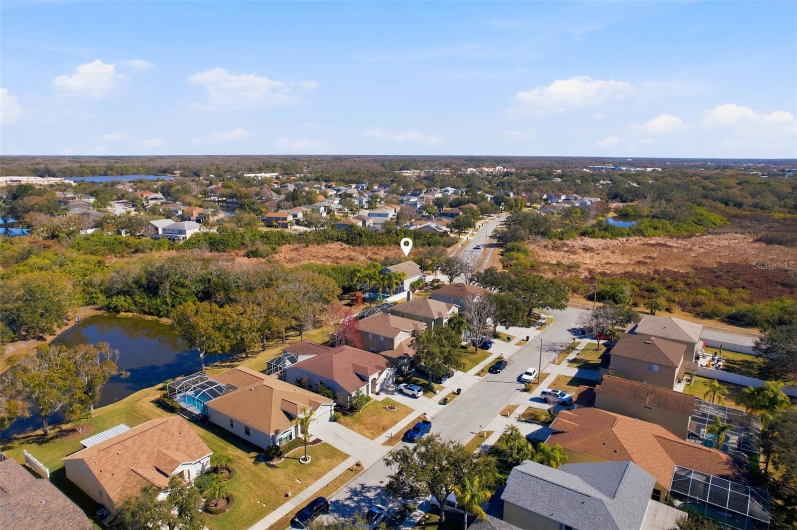 Another aerial view of the community.