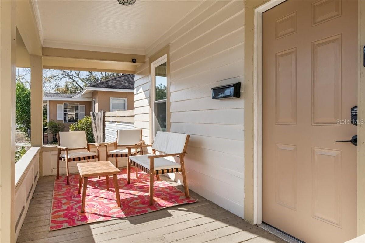 Porch for your morning coffee