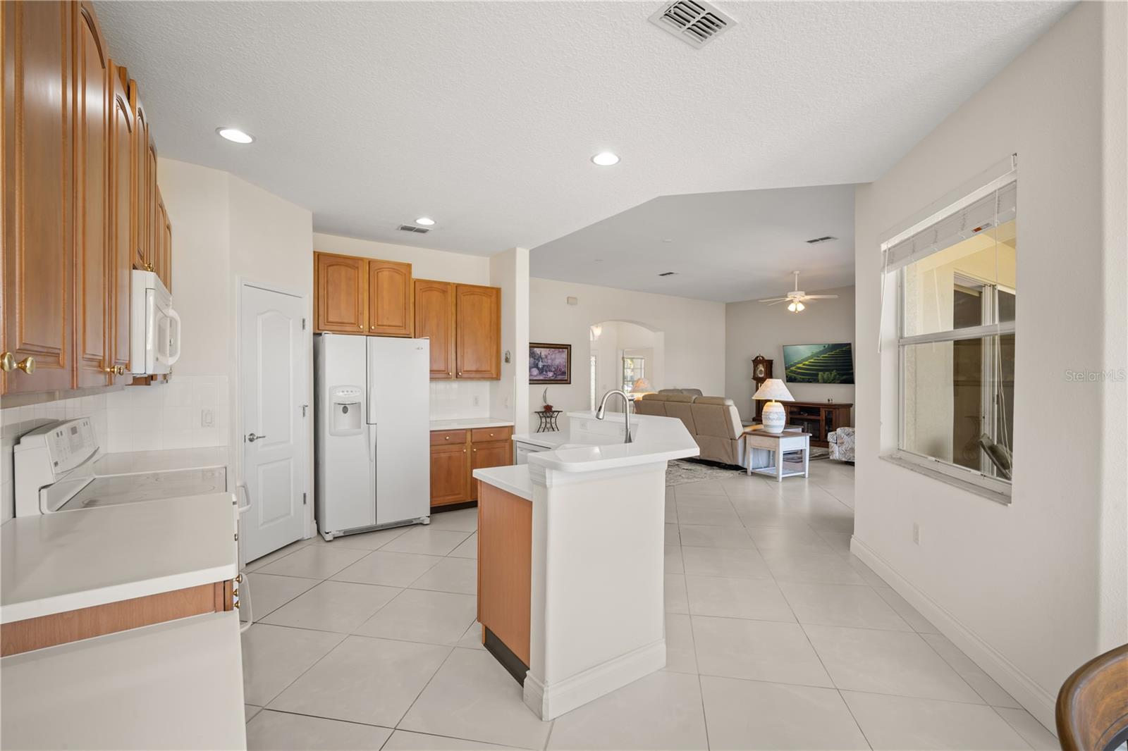 Kitchen view from breakfast nook