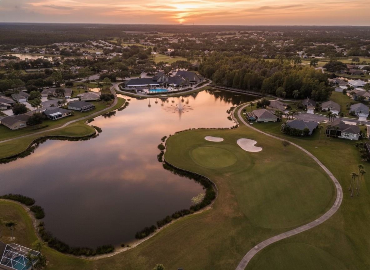 18th Hole and clubhouse view west