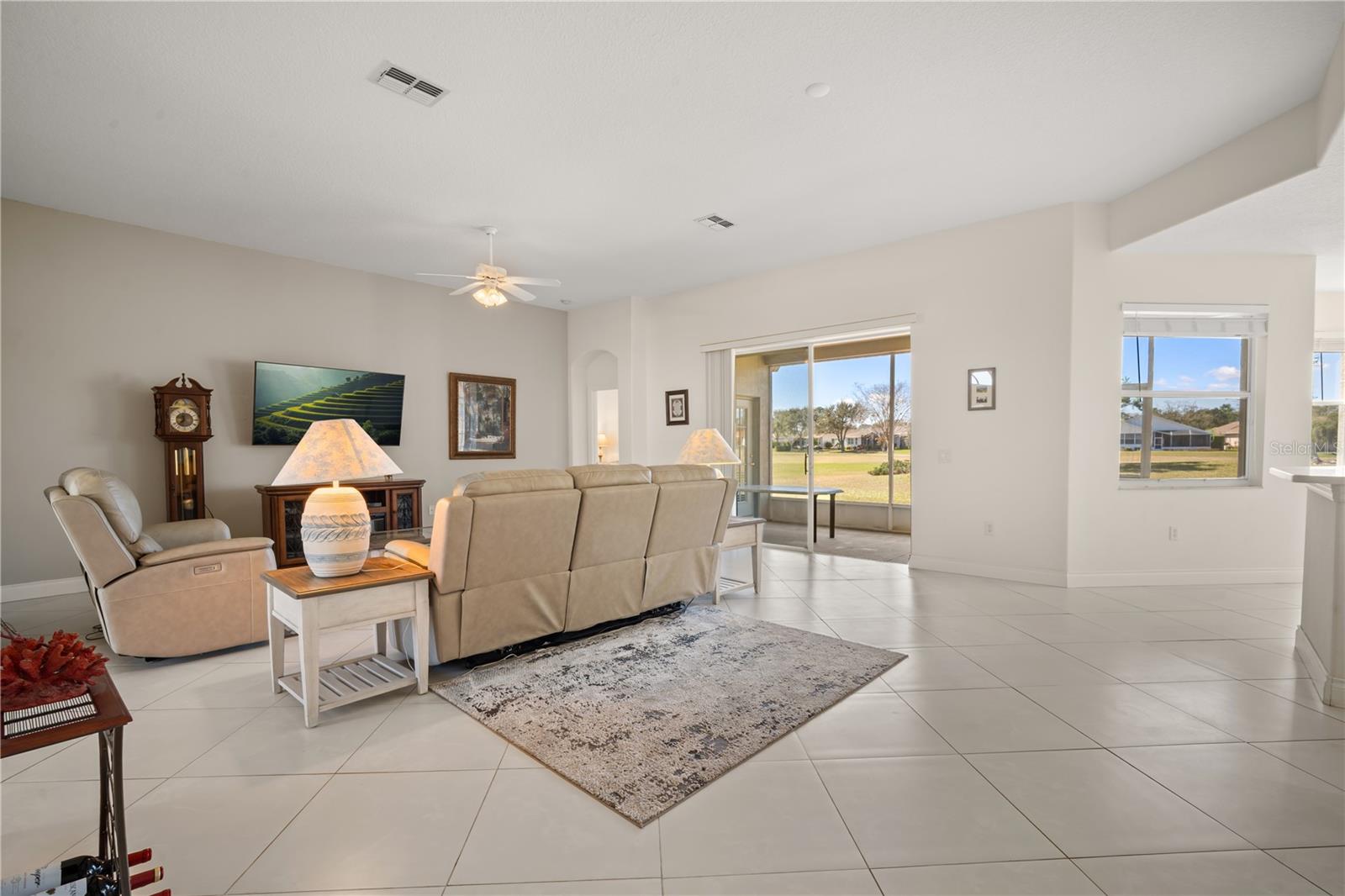 Living room open floor plan