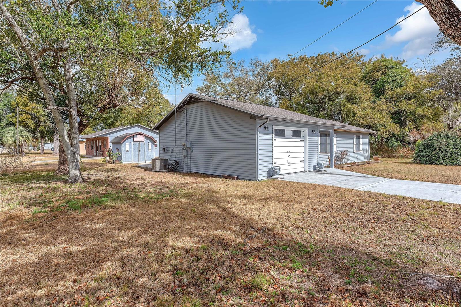 This home sits at the end of 15th street  and is situated in a quiet Zephyrhills neighborhood.