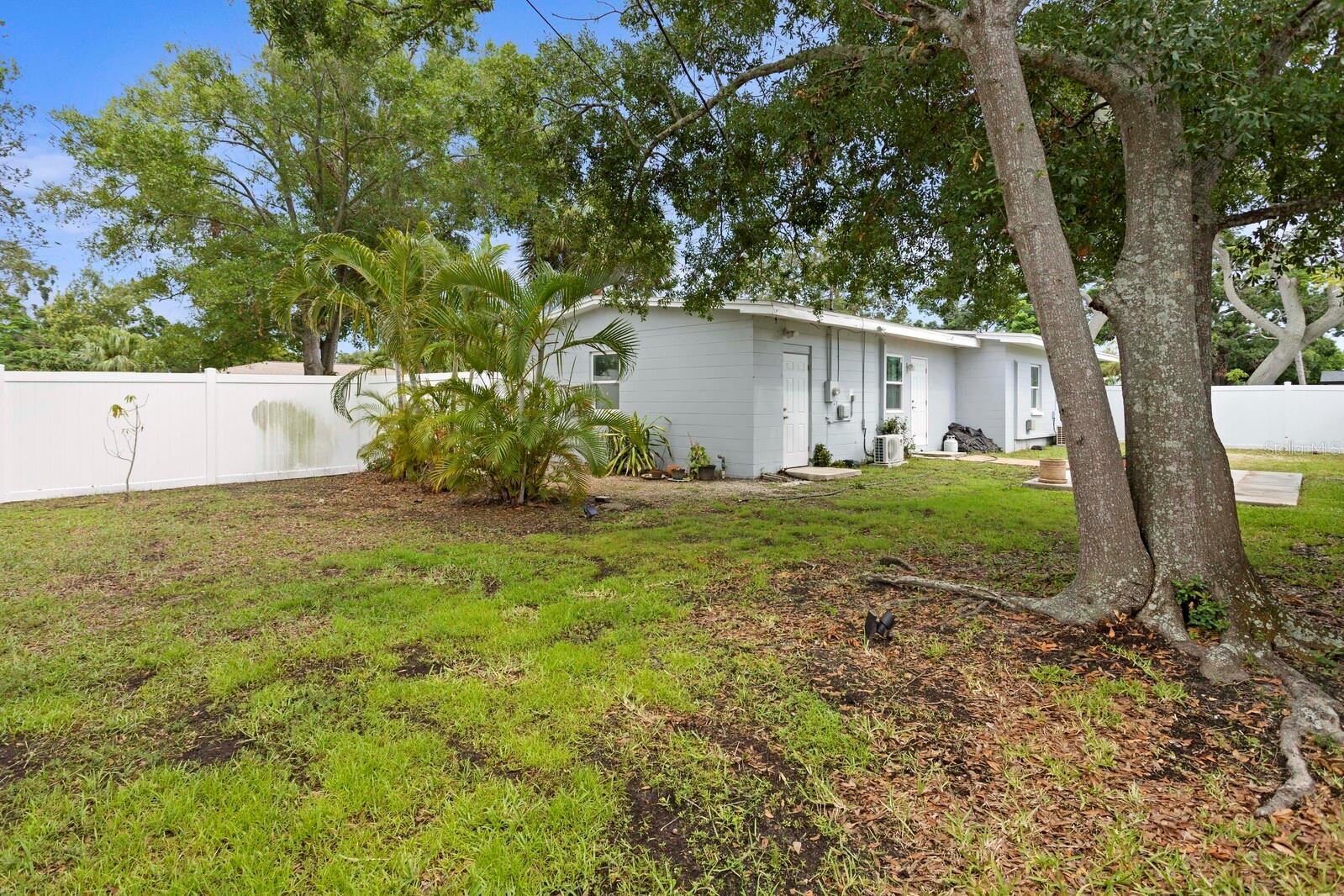 Front Yard, view of spacious corner lot