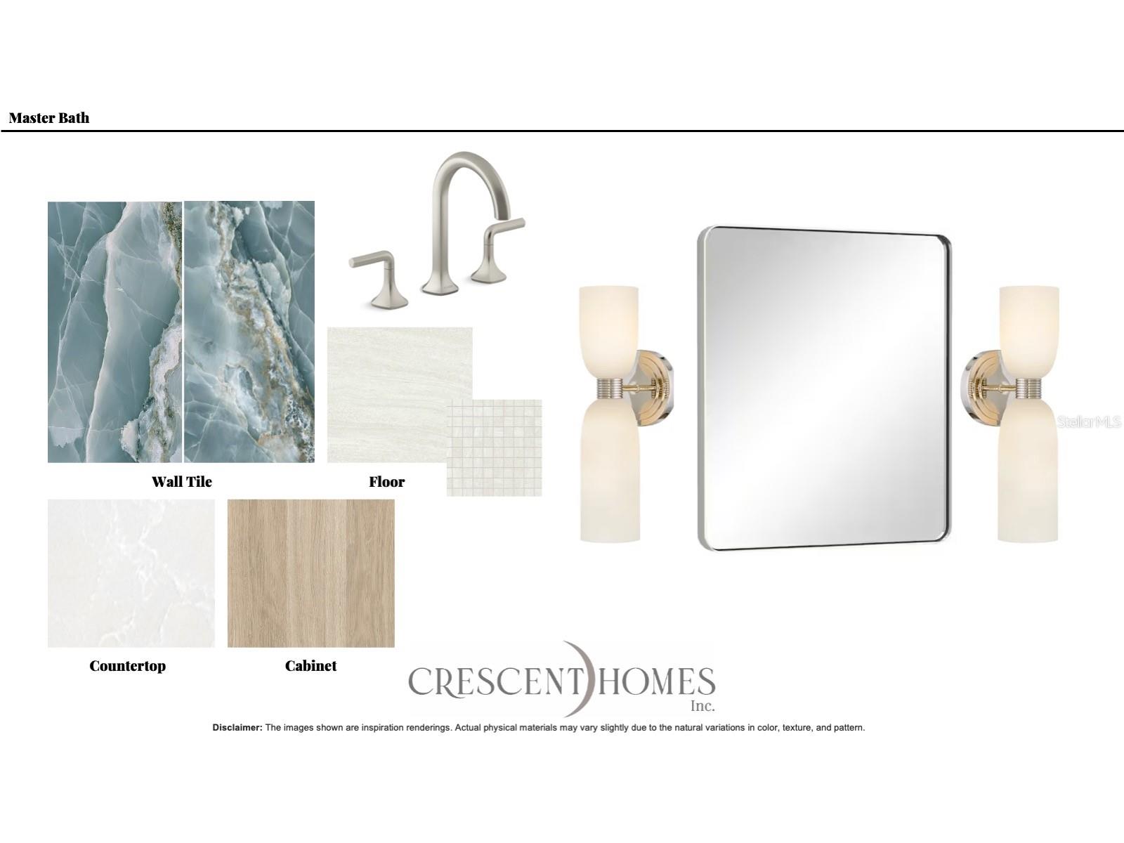 Primary Bath Design Selections