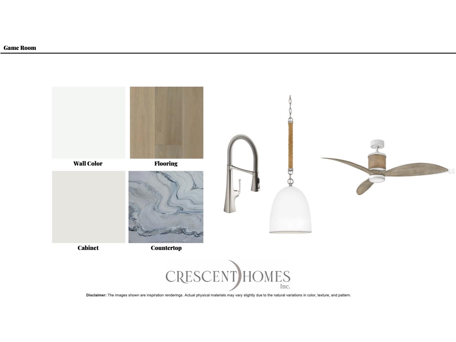 Media Room / Game Room Selections