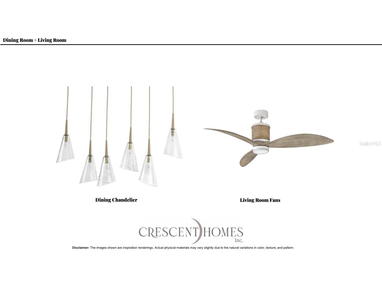 Dinning and Living Room Selections