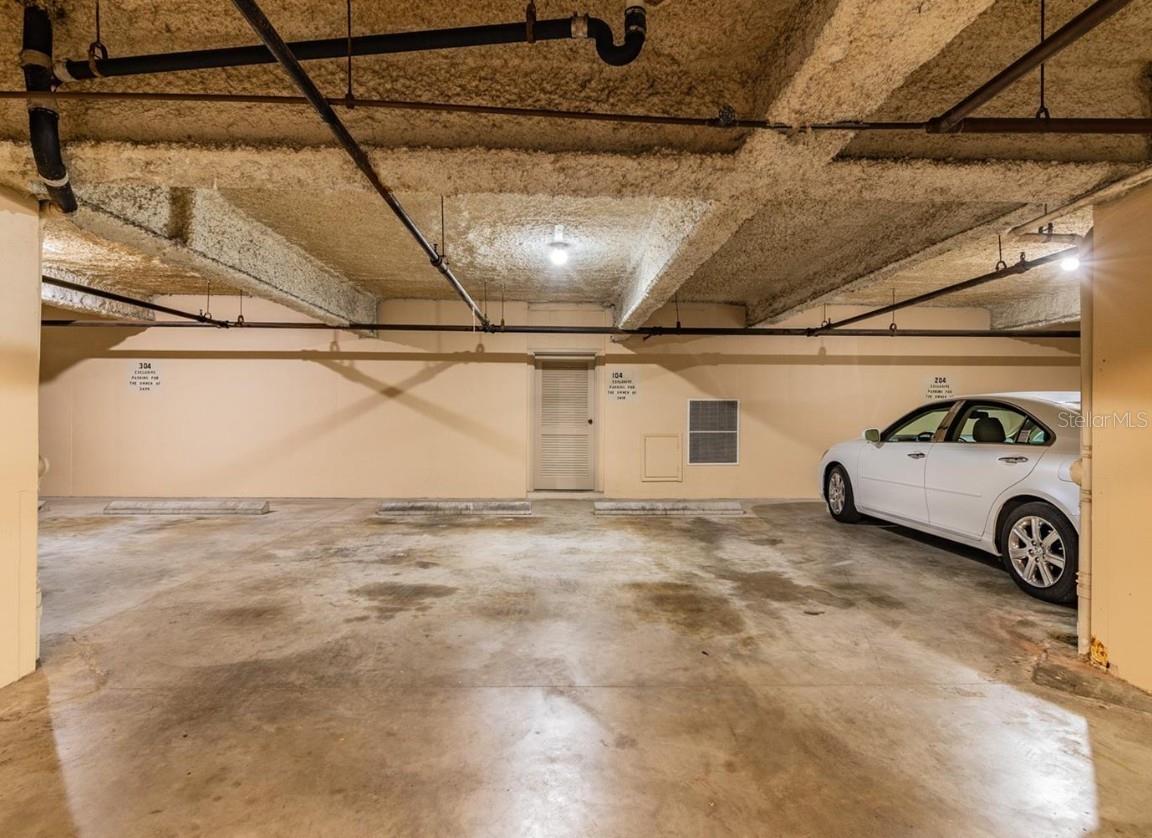 Temperature Controlled Underground Parking with 2 Spaces, Storage and an elevator or stairs to your condo.