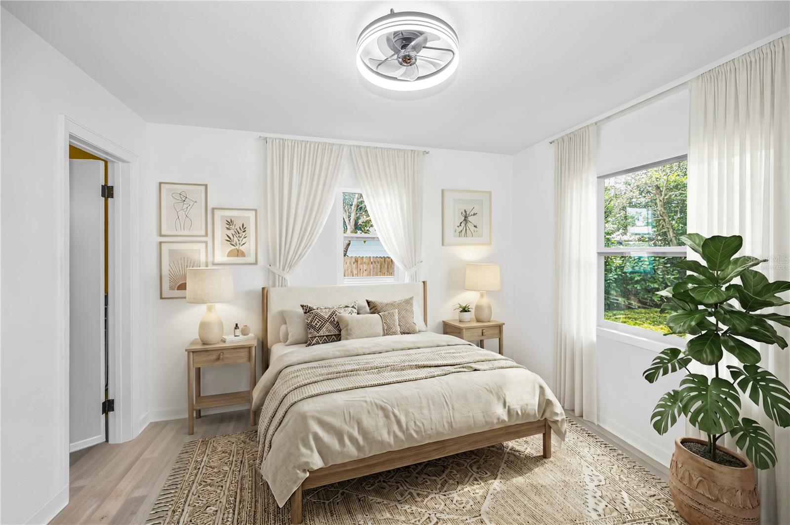 Some items virtually staged