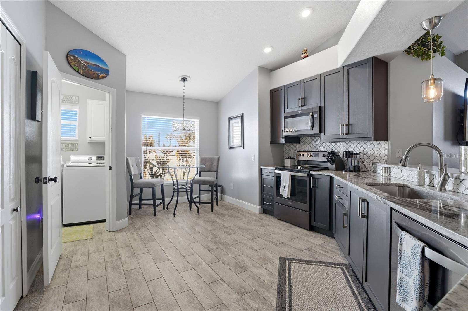 Kitchen, Dinette, Laundry Room