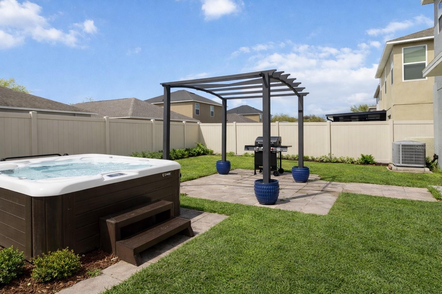 Backyard with Spa (photo AI enhanced)