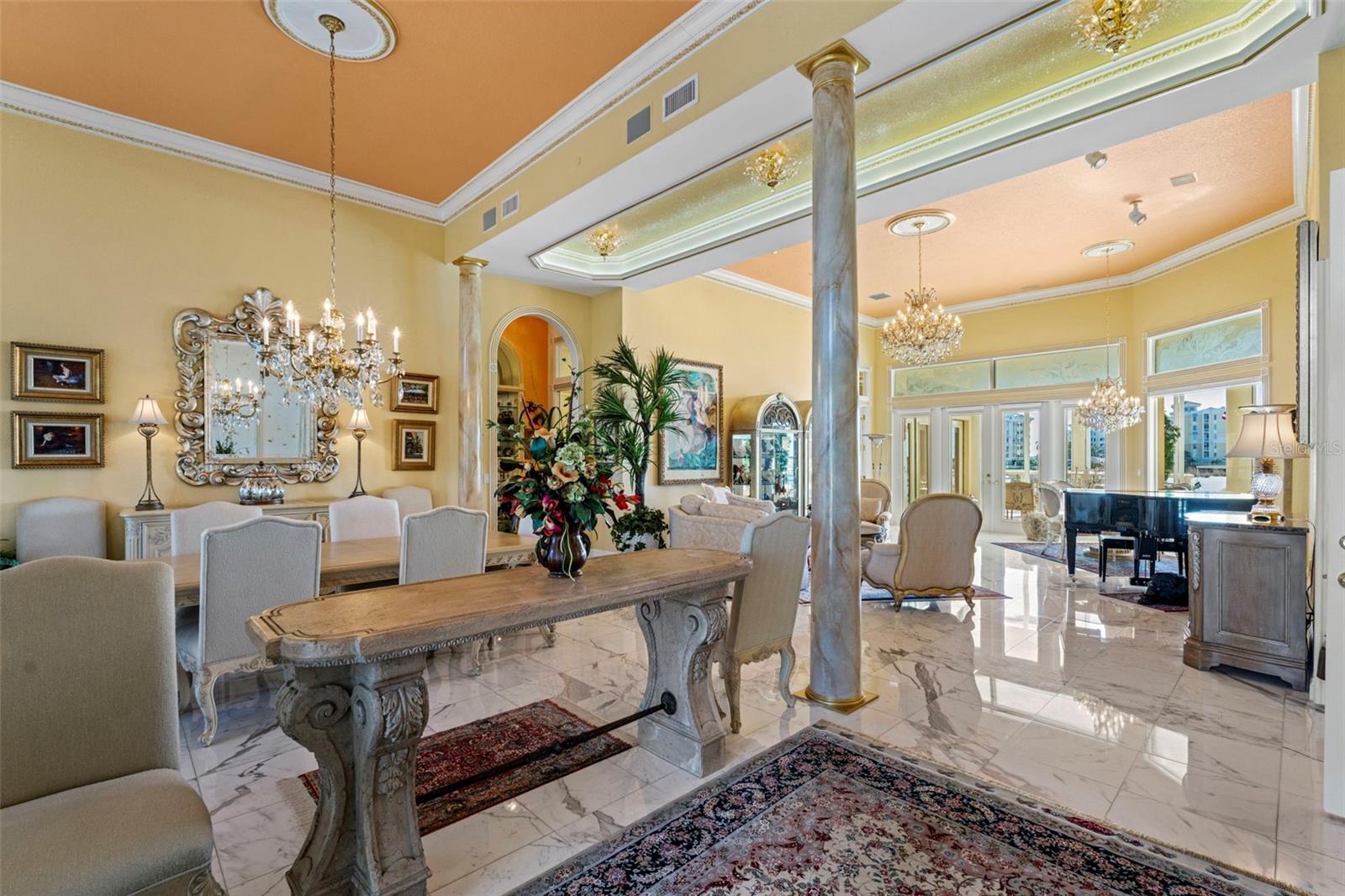 Formal Entry from Front Porch or Private Elevator