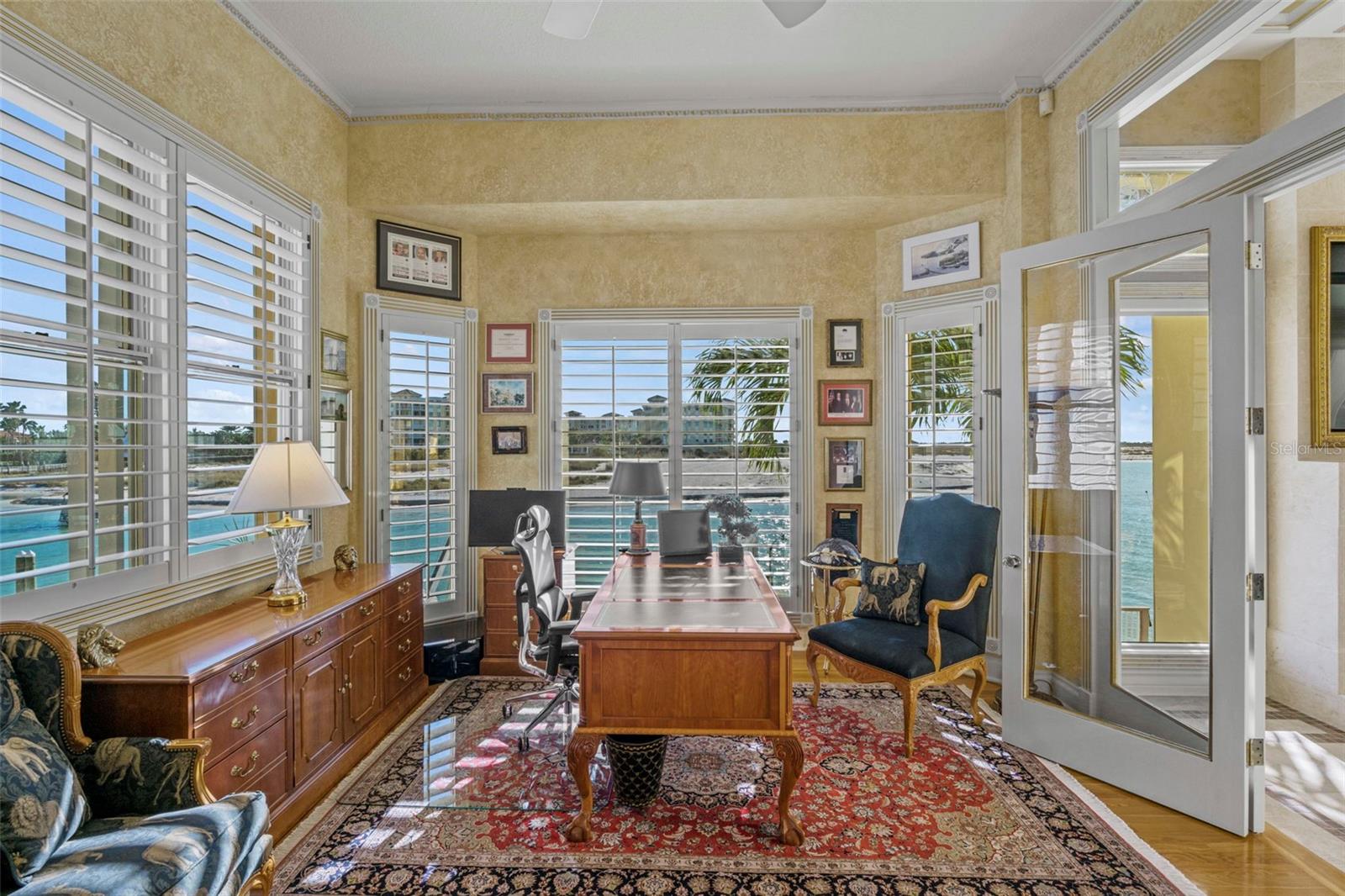 Fifth Bedroom currently used as "his" office.