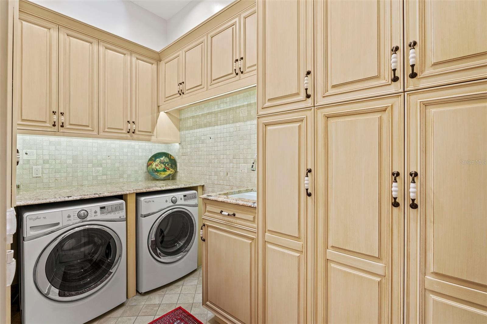 Laundry Room with Deep Sink and Built in Storage
