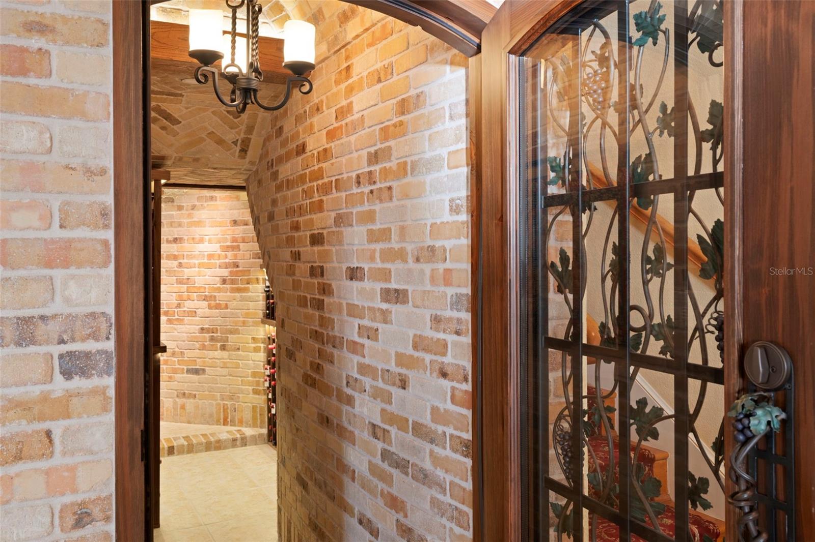 Old World Charm with Custom Iron work and hand laid bricks.