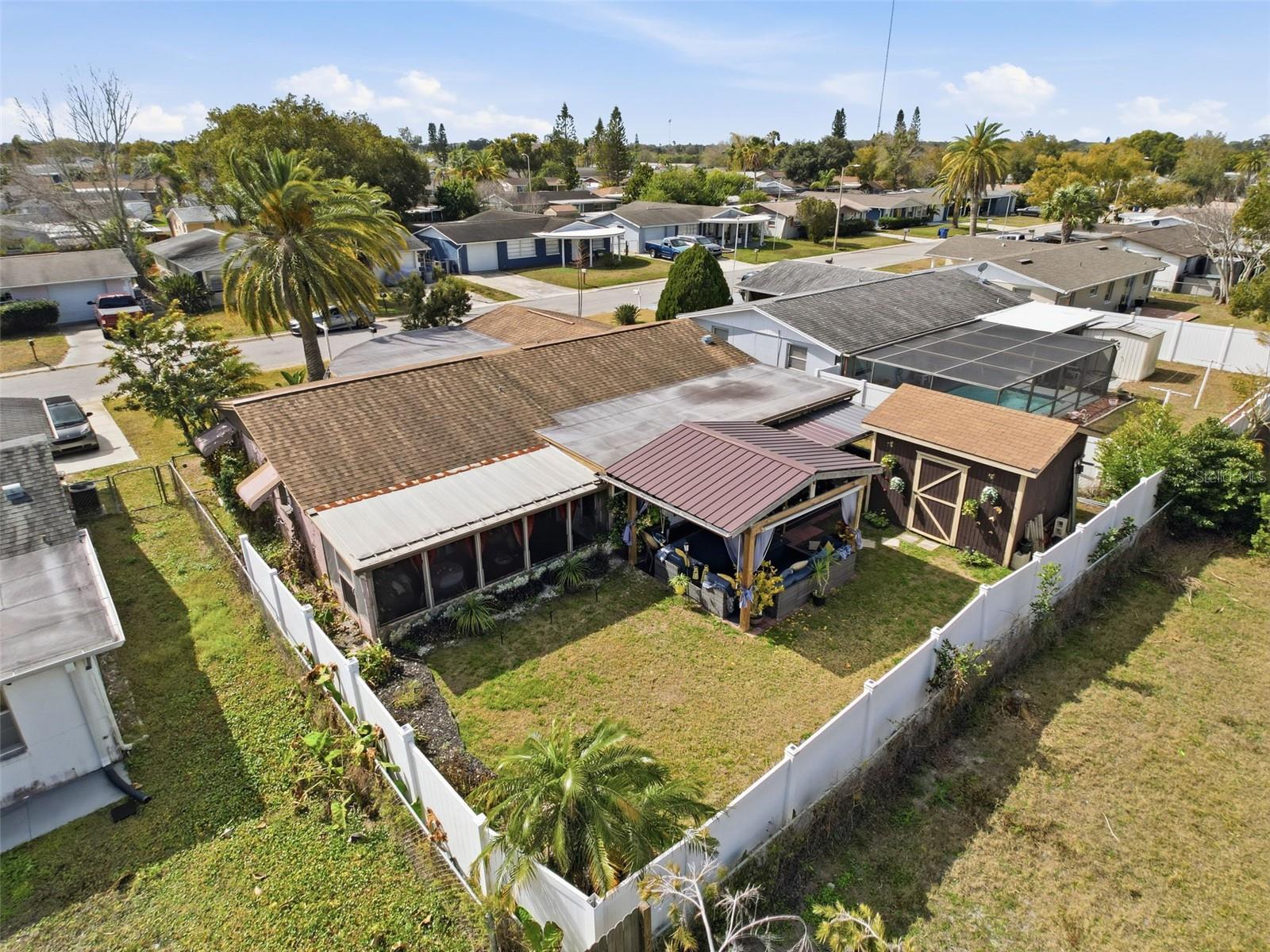 Fully fenced rear yard