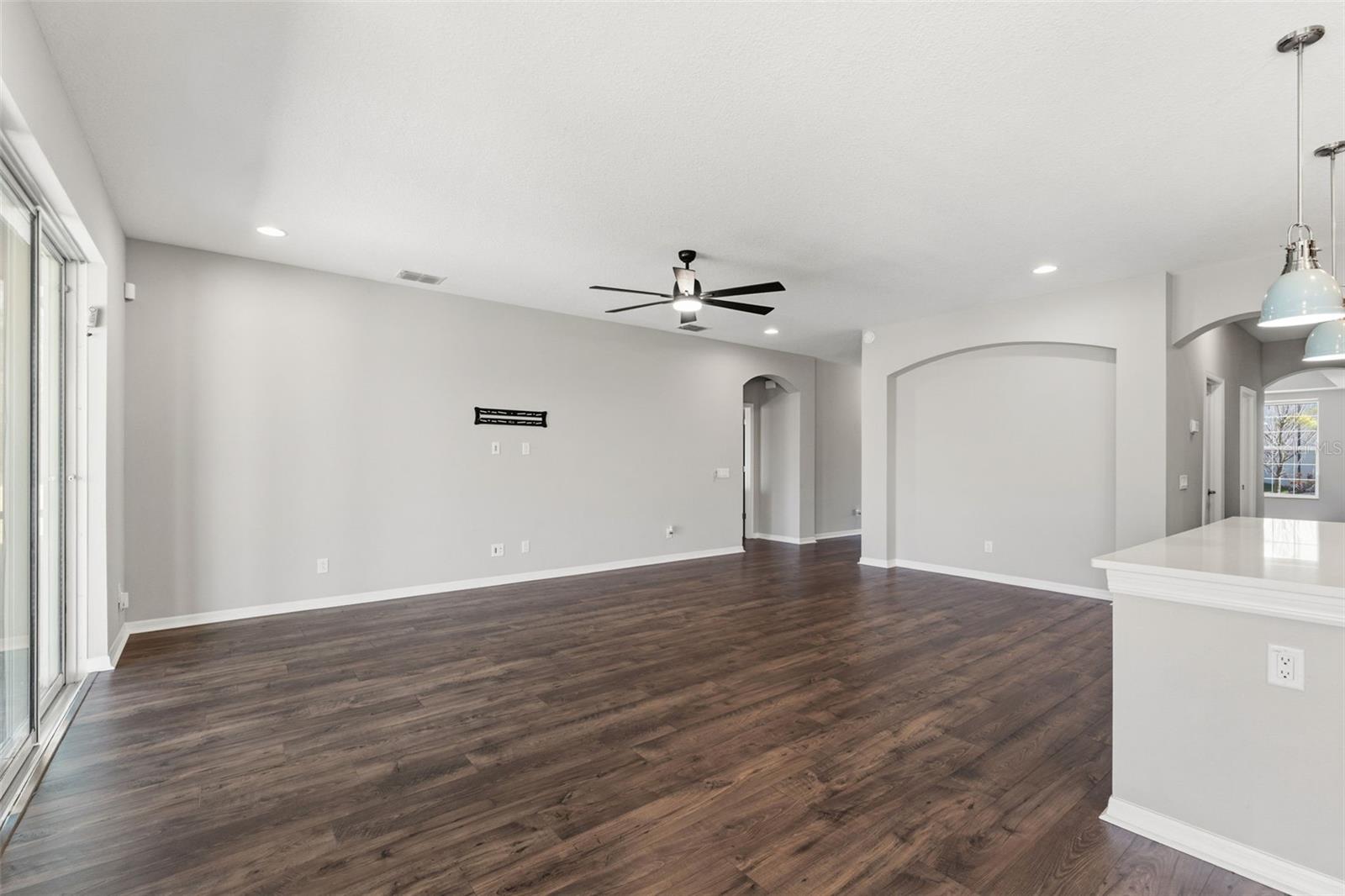 Massive Open Concept Family Room