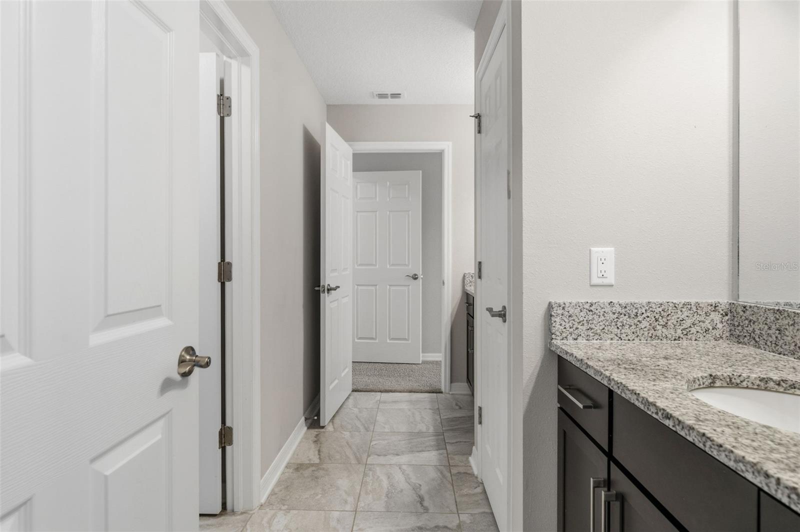 Full Bath connected to Jack & Jill Rooms