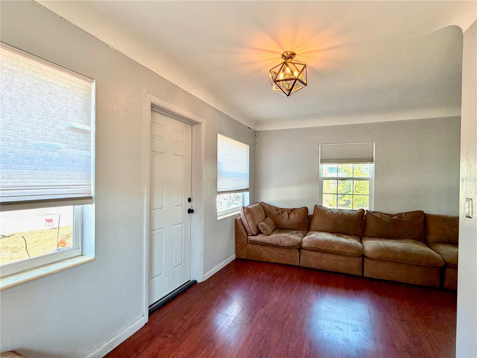 View to the left of the front door.