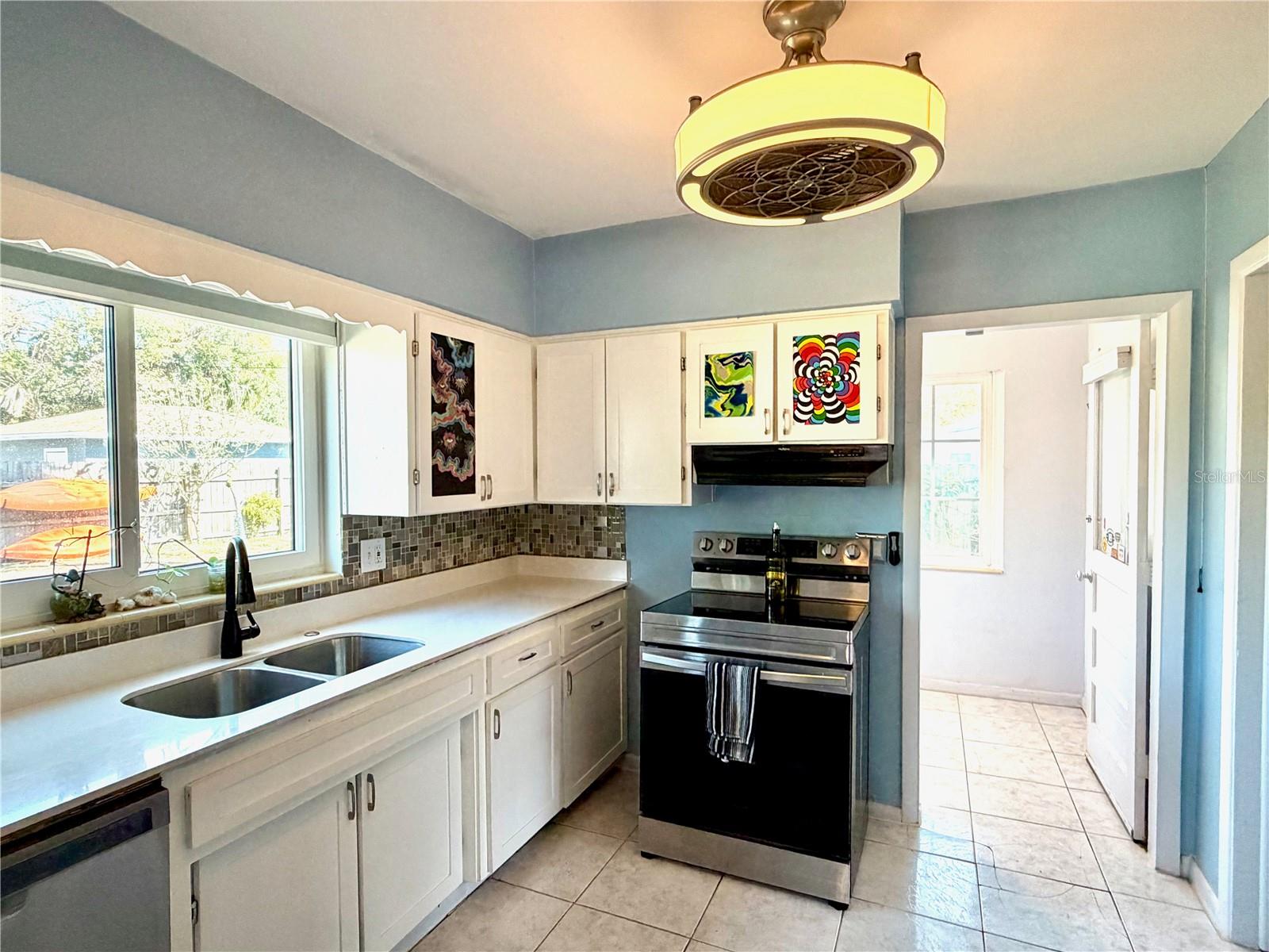 Light-filled kitchen.
