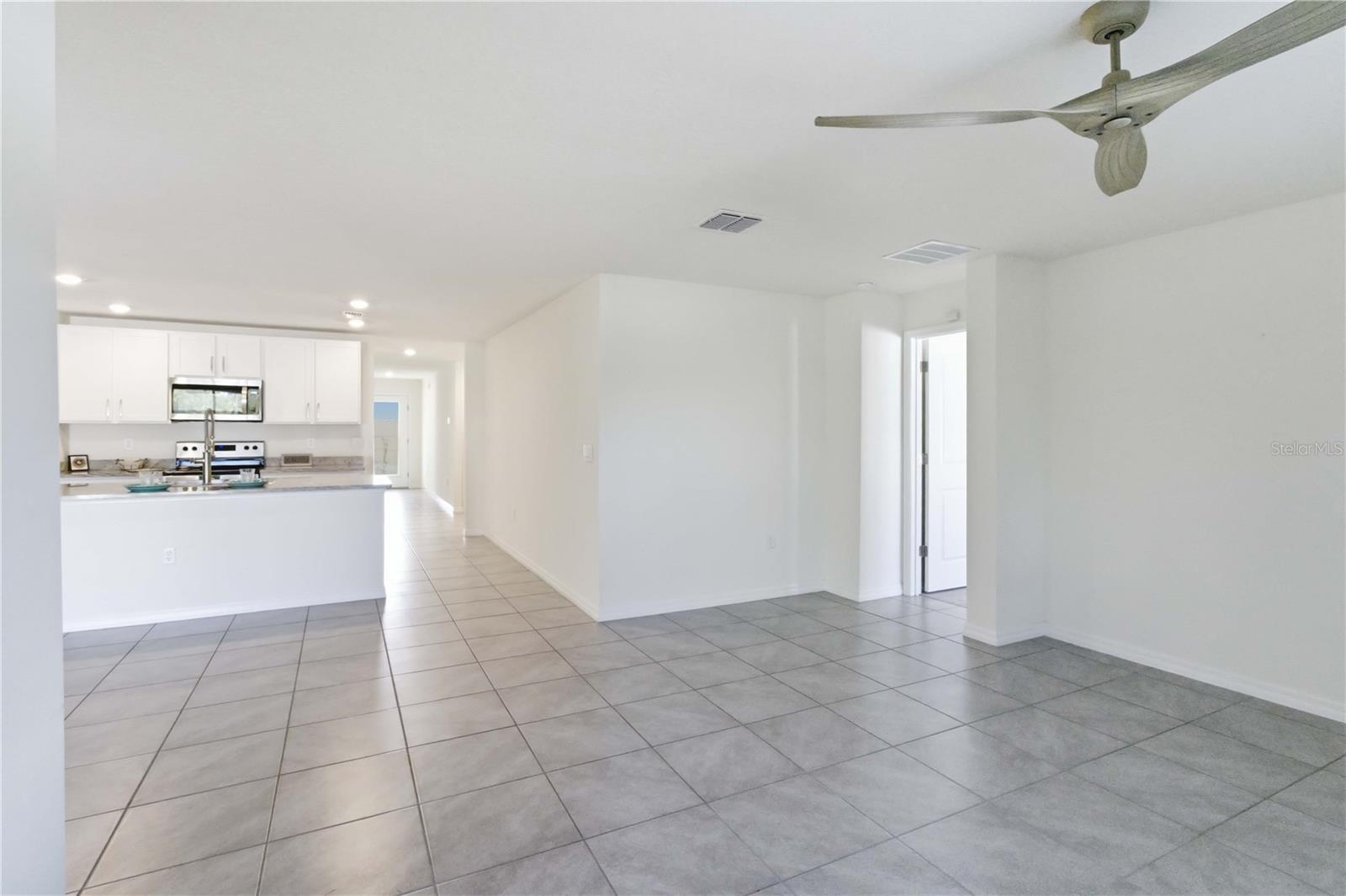 Ceramic tile flooring