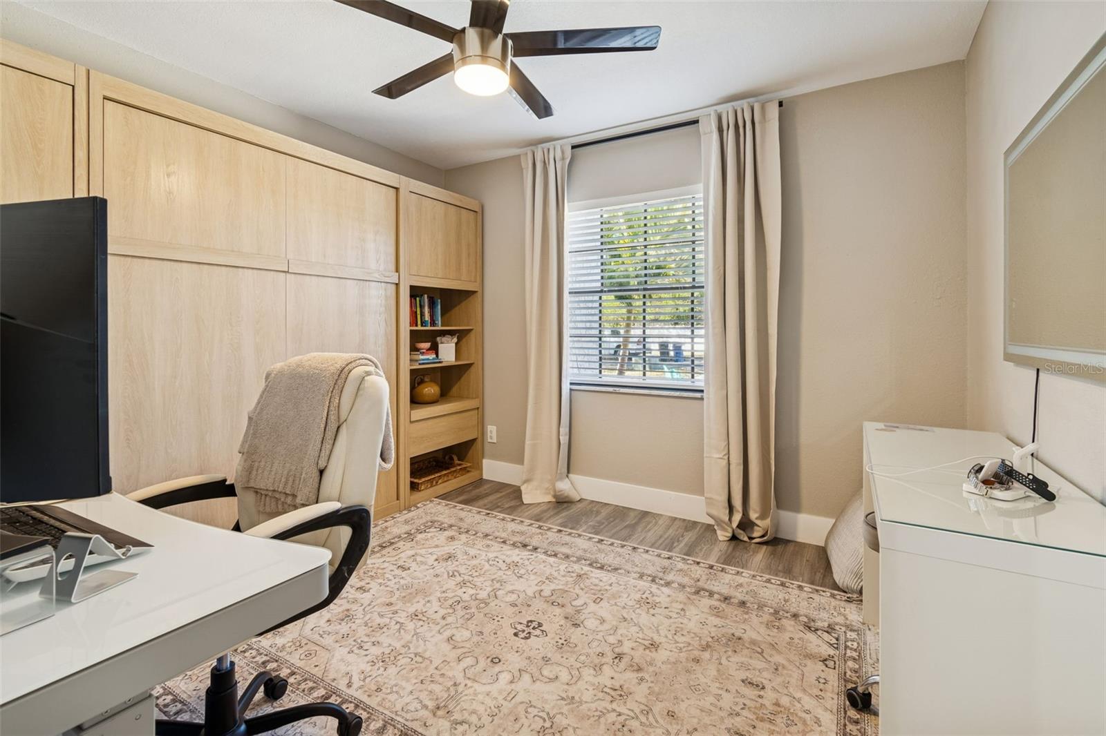 Bedroom 3 w/ Murphy Bed Up (Guest Room/Office)