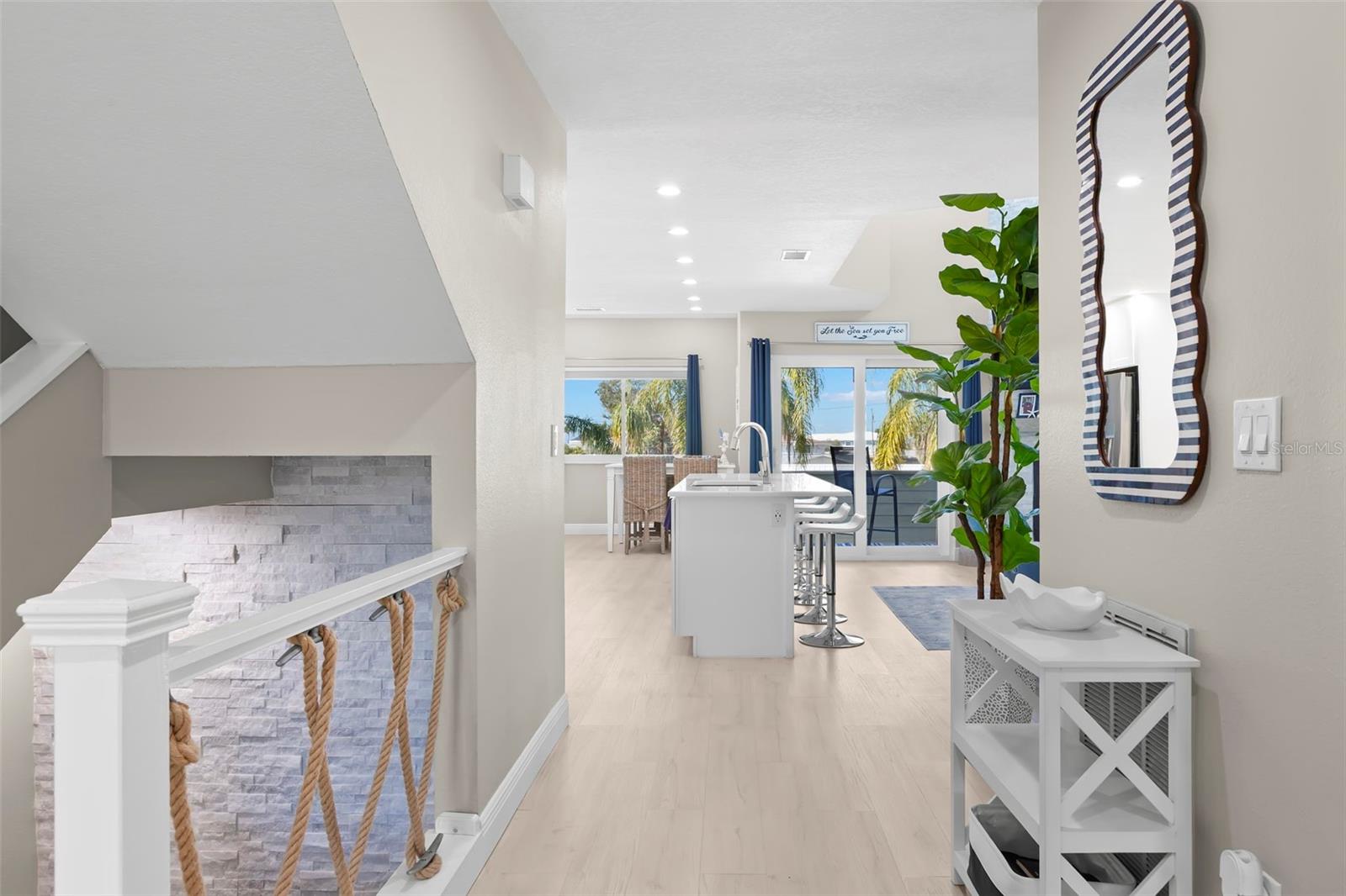 Hallway to 2nd Level and main living space.