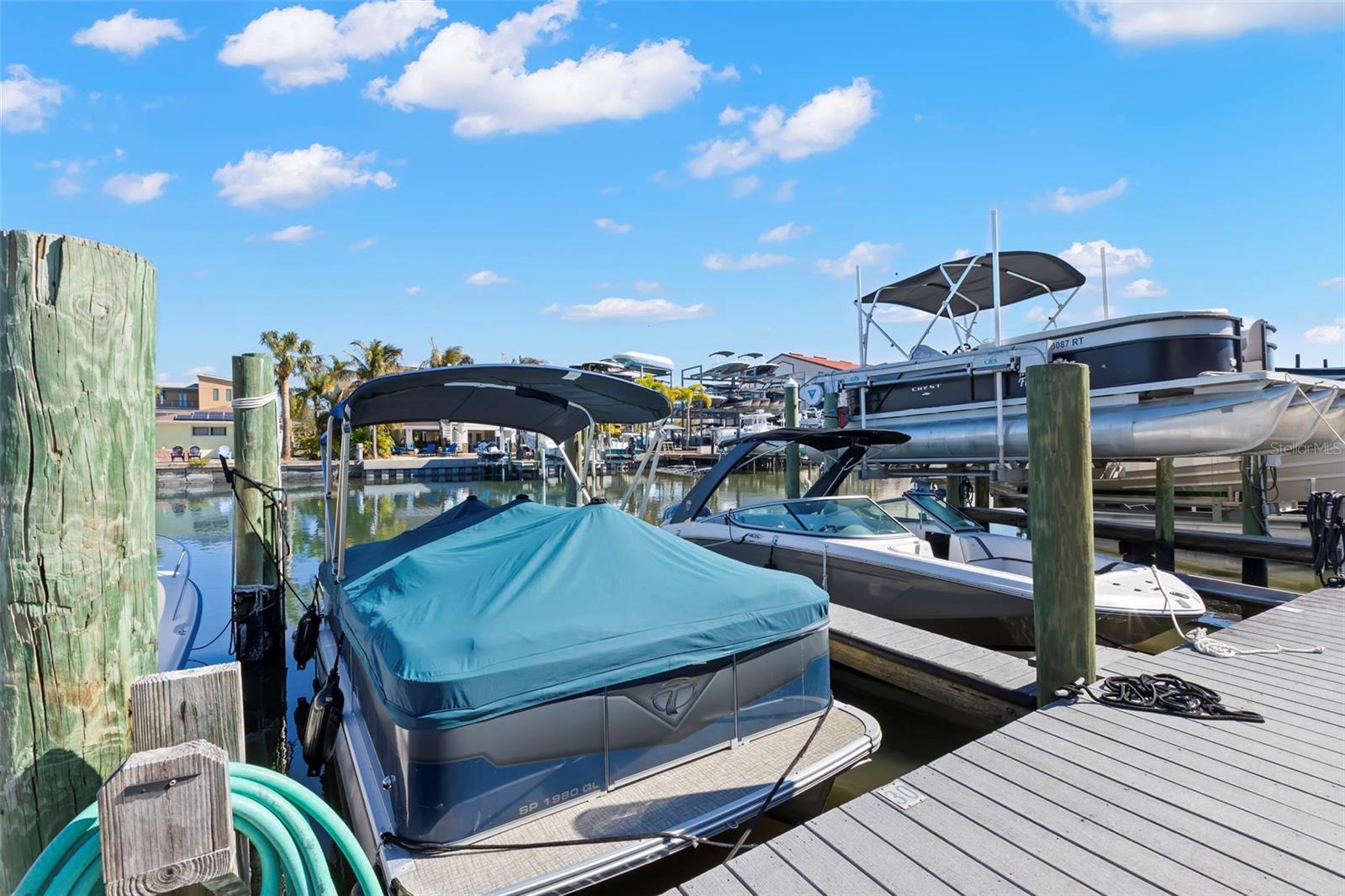 100 steps from home to your deed boat slip offering up to 28' Boat; Slip#30