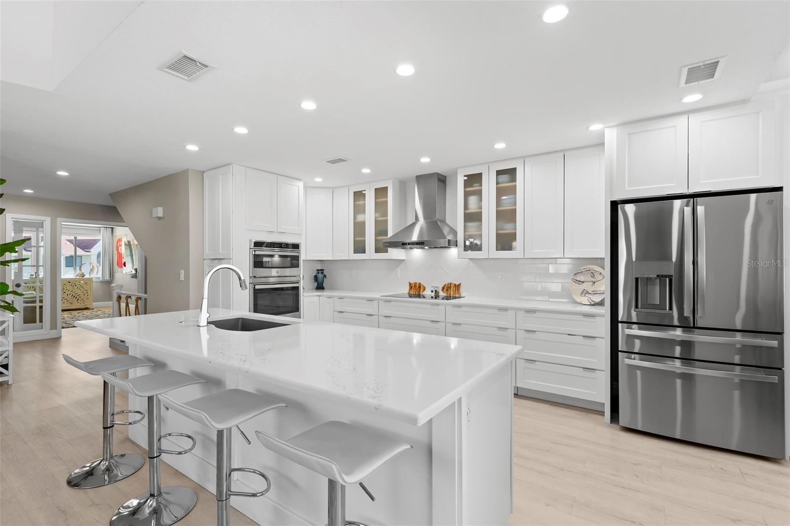Beautifully Updated Kitchen opening up to 2nd level living room