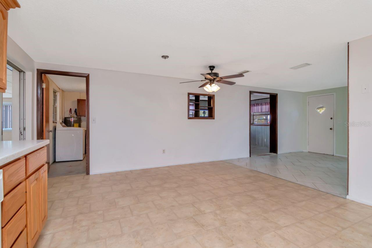 Diningroom from Kitchen - Laundry room access
