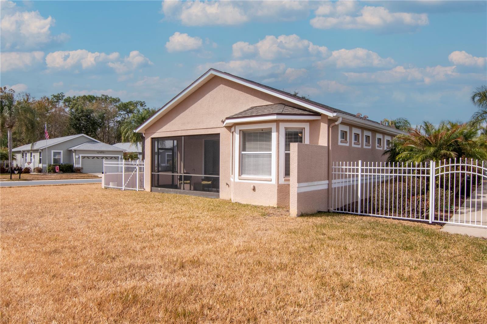 Rear elevation of the home.