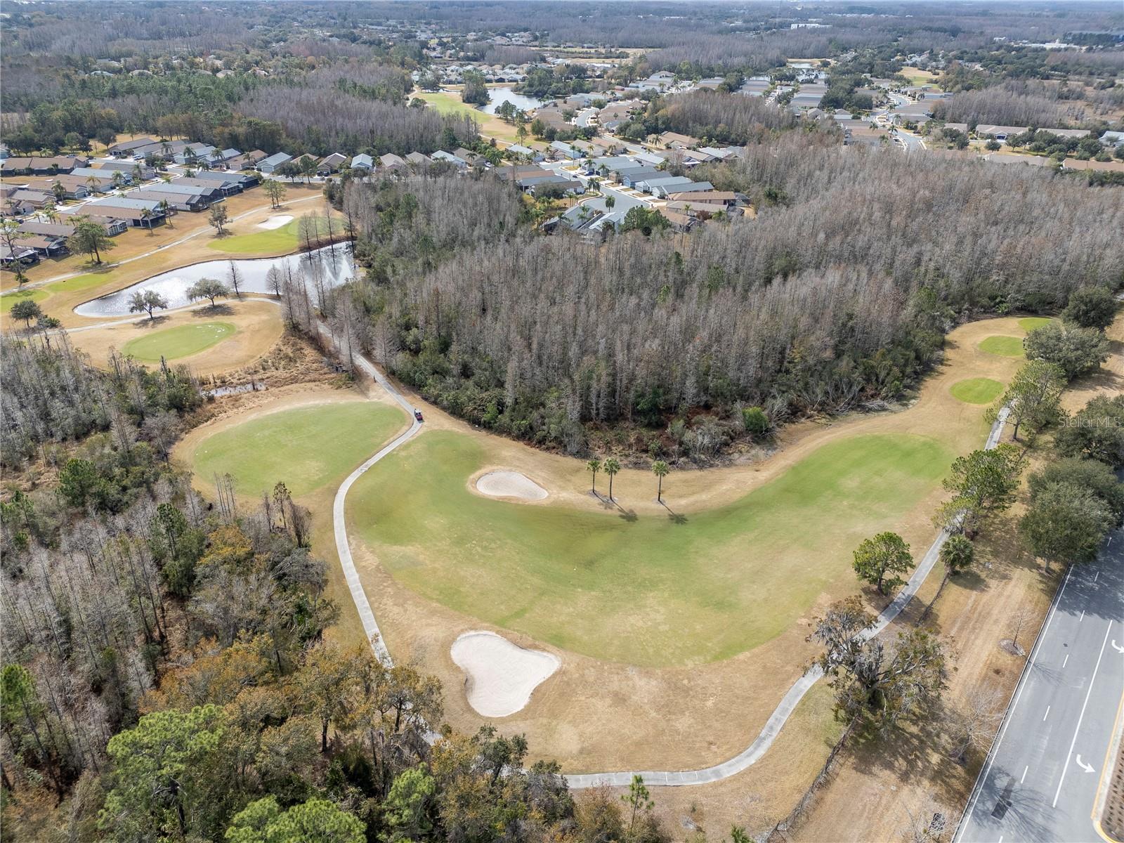 View of the community golf course