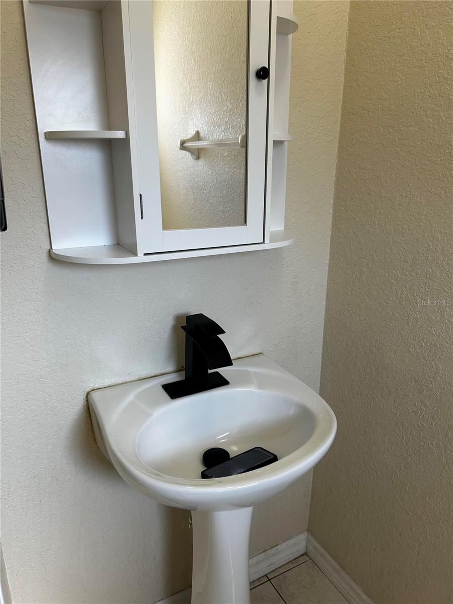 Half bathroom first floor