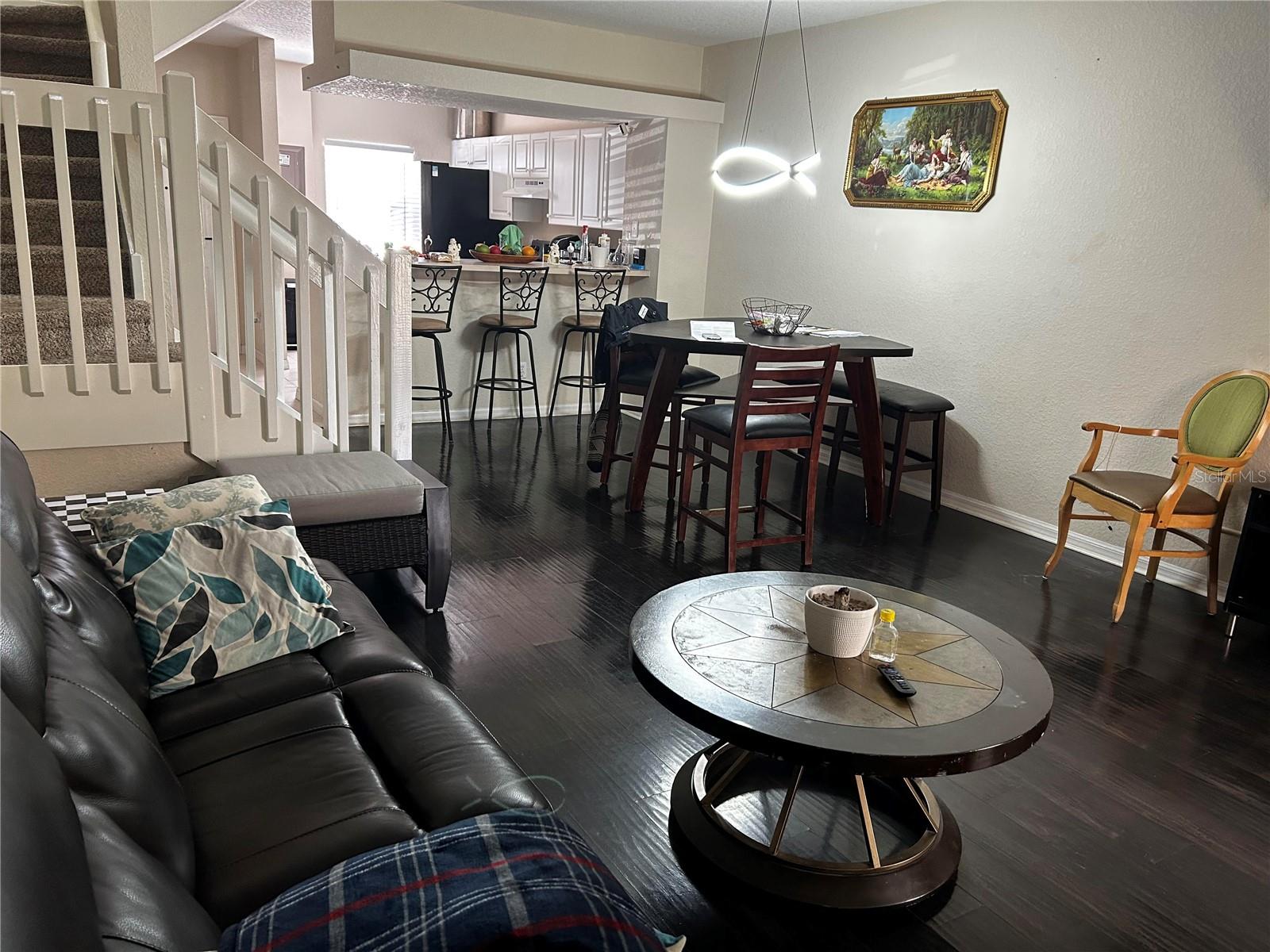 Family room and dining room combo