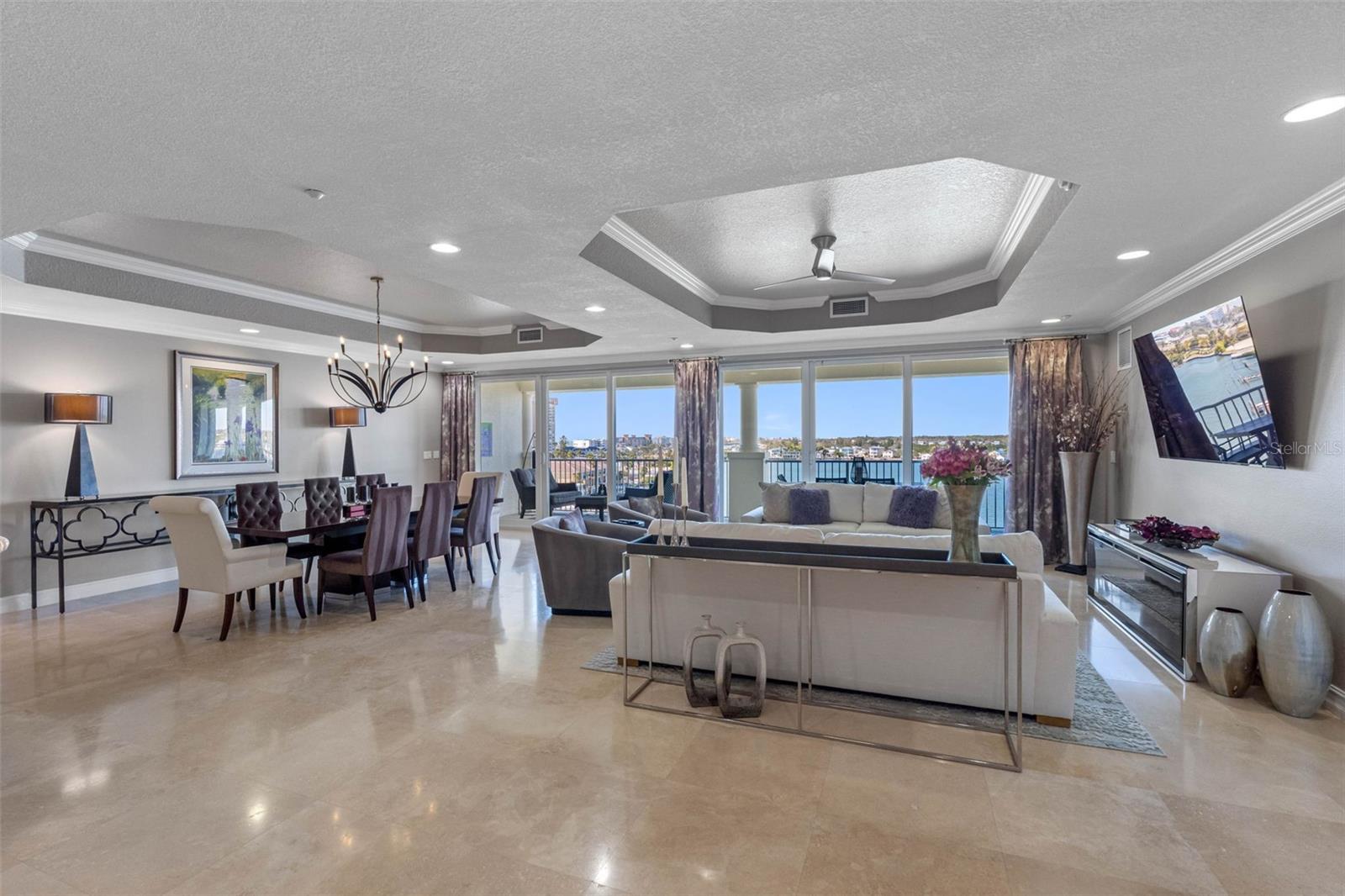 .. From This Vantage Point , Your Eyes Pick Up The Gulf & Intracoastal Views. The Location Is Perfect. The Square Floorplan Layout Makes Optimum Use Of The Space. You  Instinctively Move Toward The Terrace.