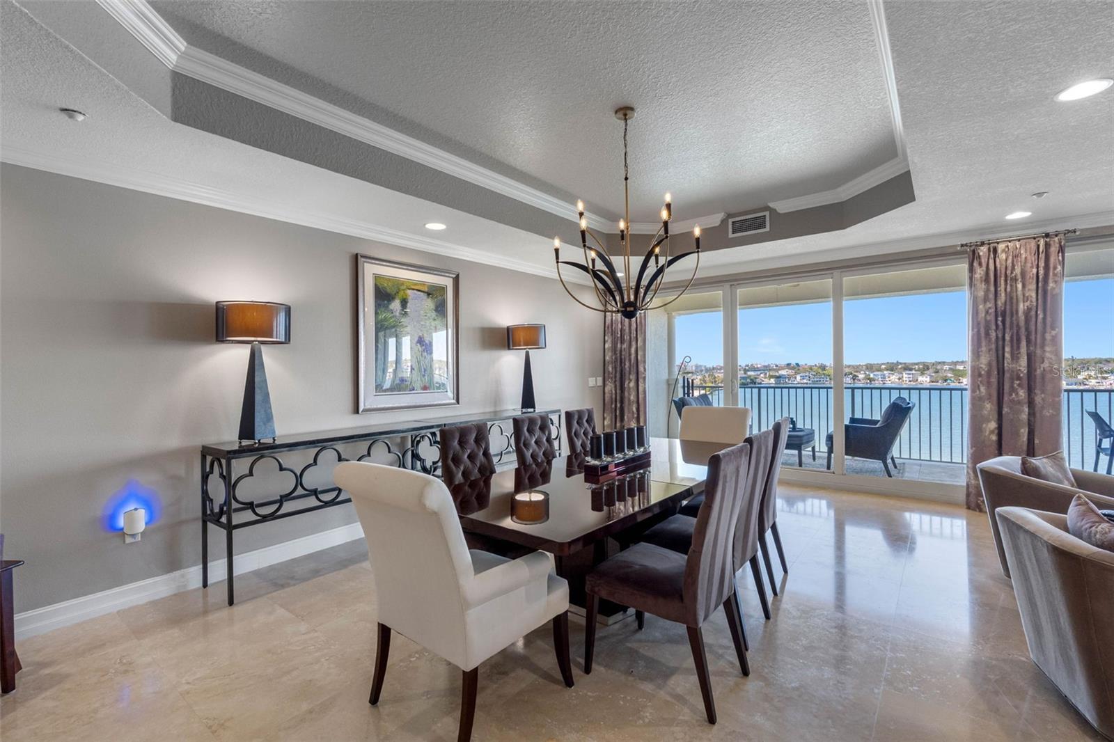 .. The 28 ' Entrance Foyer Was Designed With Art Alcoves For Enhanced Functionality ie Sculptures. The Great Room Walls Were Left Seamless For Aesthetics and or Wall Art.