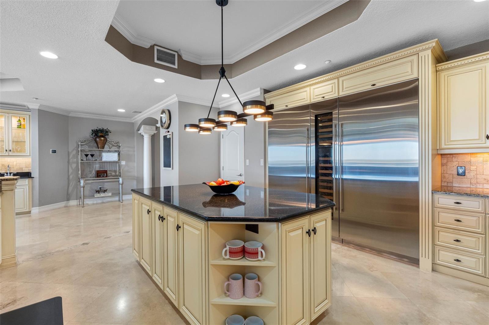 ... 36" Sub Zero Refrigerator - 18" Sub Zero Custom Wine Column  - 36" Sub Zero Freezer.