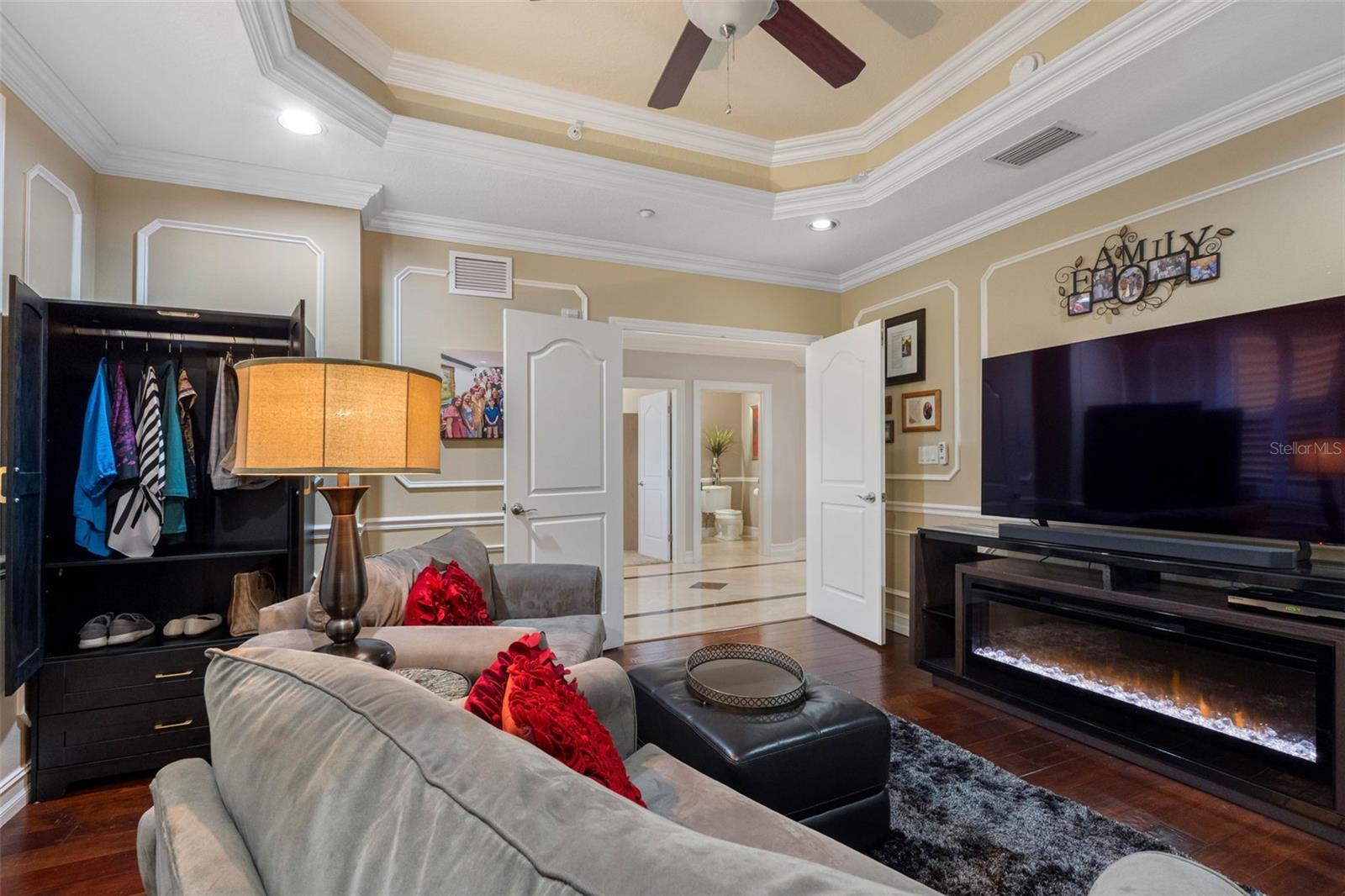 ..Bedroom  #4.... 13.10 x 14.7... Overflow Guest Room Or TV Room . Both Coaches Are Convertible If Needed. Half Bath in Hallway.