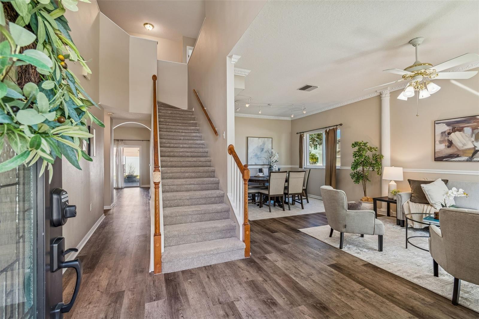 Lovely two-story entrance