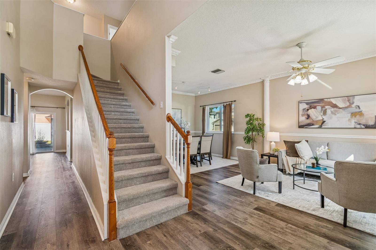 Upscale luxury vinyl flooring