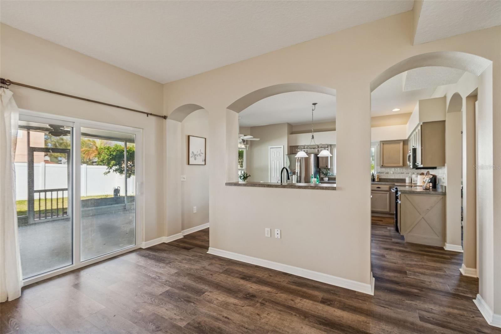 Modern arches provide architectural detail