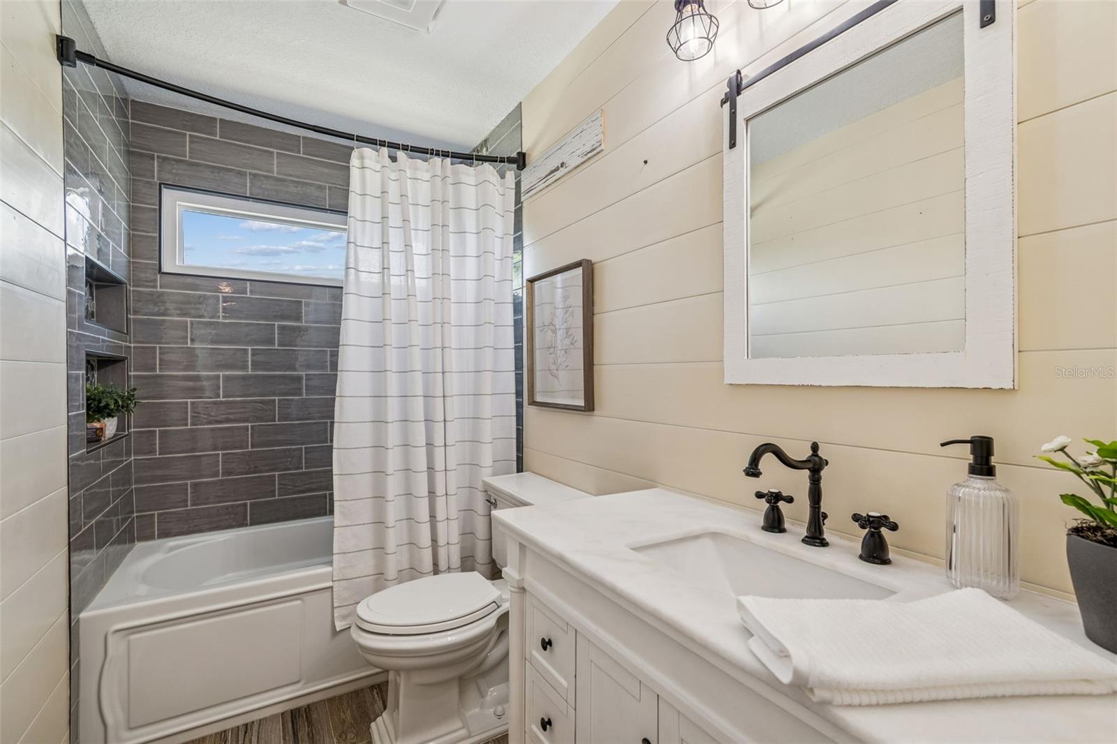 Upstairs FULL and "remodeled-to modern" bathroom