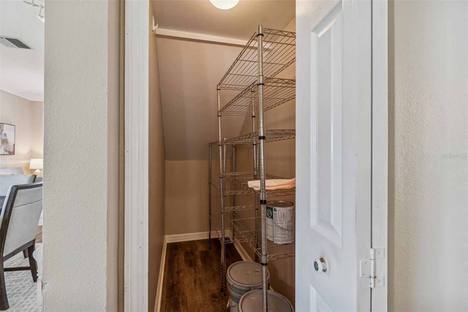 Under the staircase storage