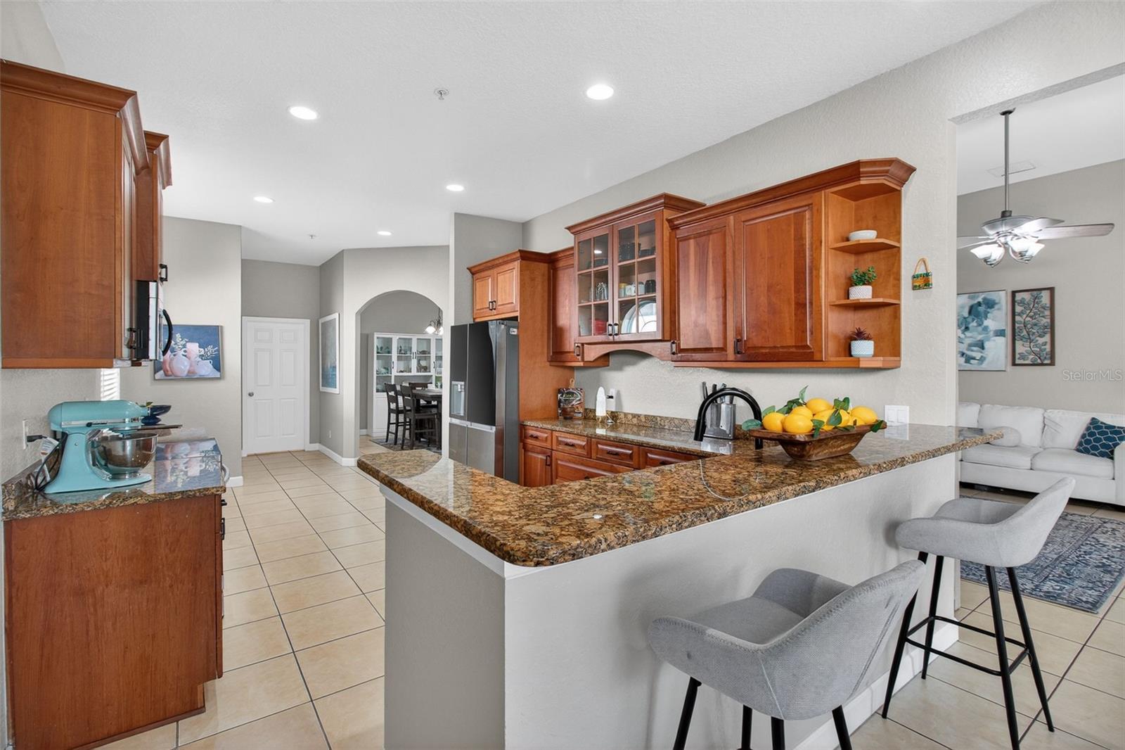 Large open kitchen with tons