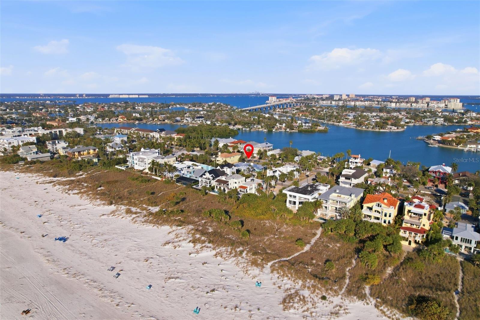 just steps from the beach