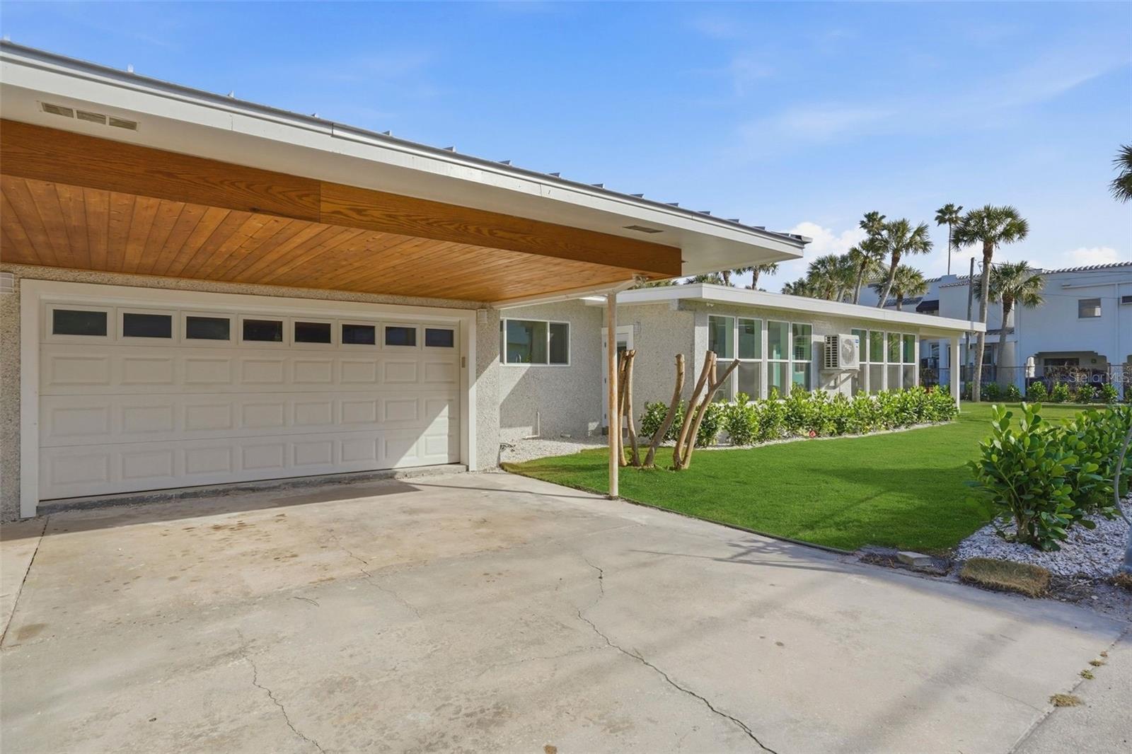 Newly renovated garage