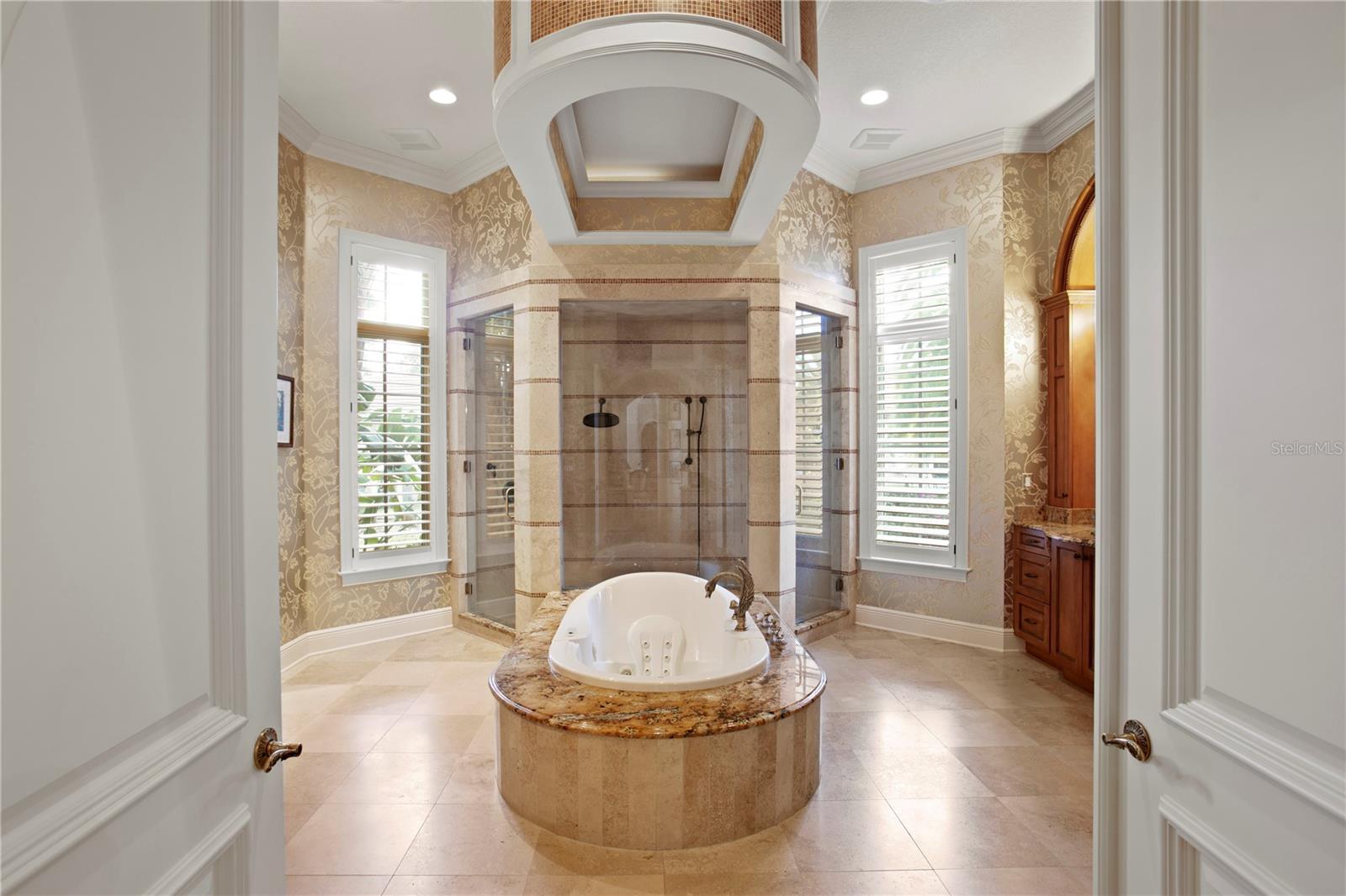 Spa Bath, Steam Shower Dual Sinks